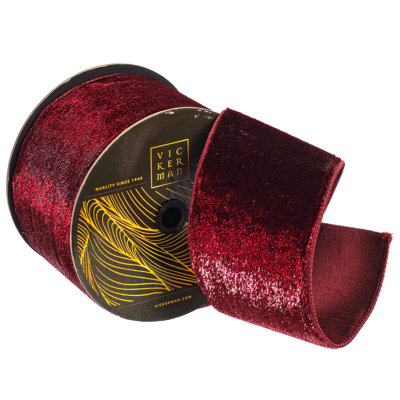  4" x 10yd Luster Wired Ribbon