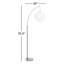 Lampe sur pied arquée 76,5 po Aline