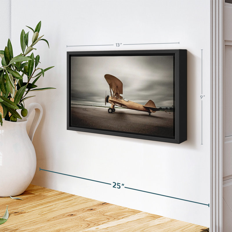 "Biplan Wall Art", H 13 po x l 9 po