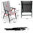 Durable Stackable Outdoor Patio Chairs Set of 2 for Garden, Camping, and Travel with Weather-Resistant Mesh Fabric and High Back Support