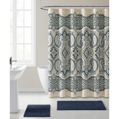 Teyvione Paisley Shower Curtain