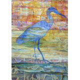 Red Hot Blue Print by Vivienne Andres