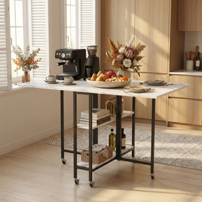 Foldable Rolling Dining Table