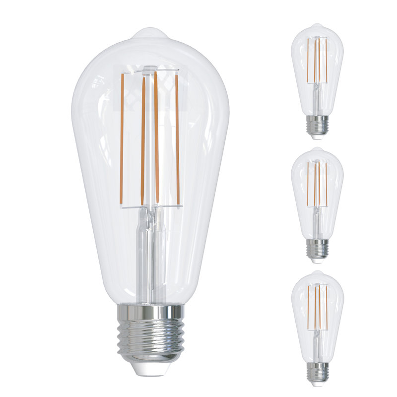 Ampoule DEL E26 de 40 watts, filament ST18, lueur blanc chaud 2700K, 450 lumens, intensité variable