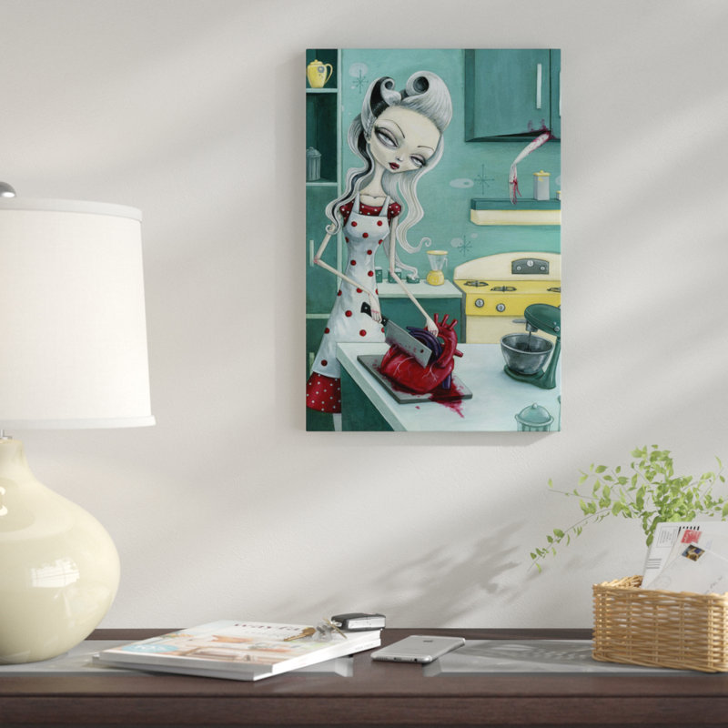 « the quotidien housewife », impression sur toile, H 12 po x l 8 po x P 0,75 po, Pas de tapis, Papier d'art encadré noir