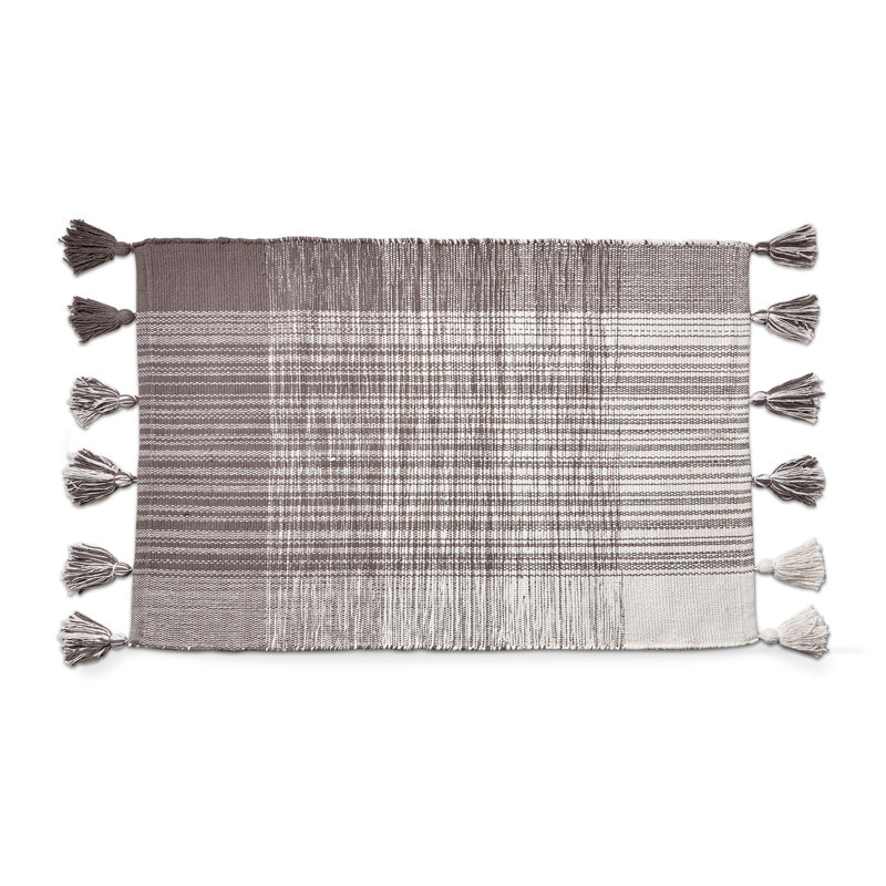 Tapis rectangulaire rectangulaire en coton 2 pi x 3 pi, Bleu
