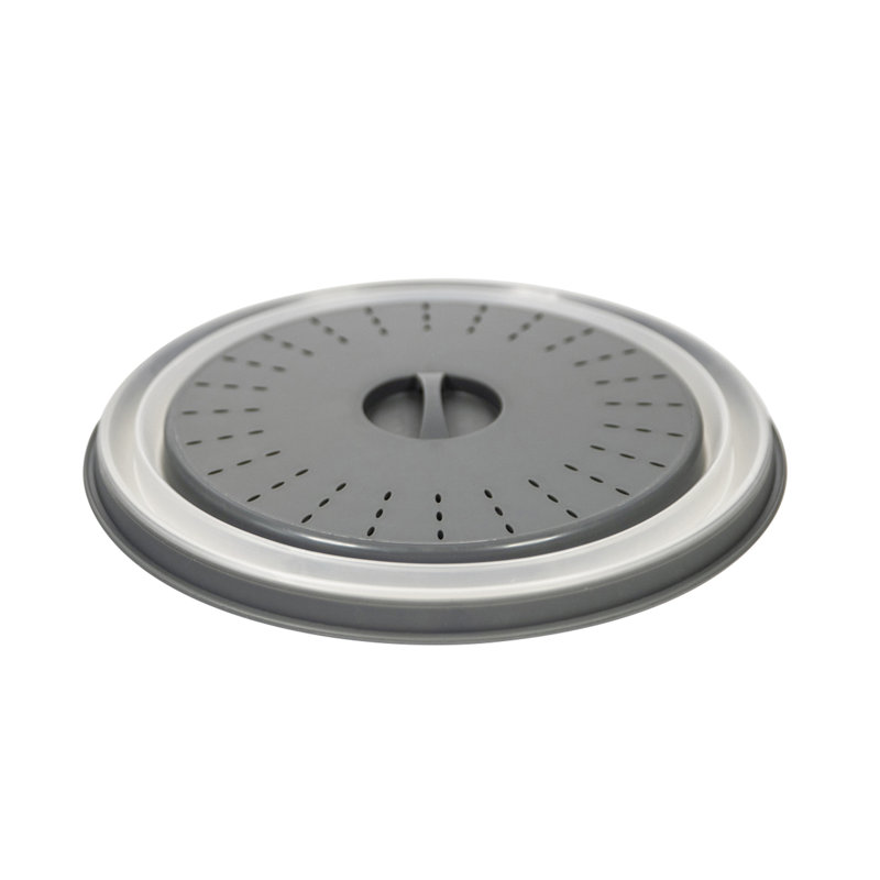 Large Collapsible Microwave Cover For Food And Meal Prep, Grey