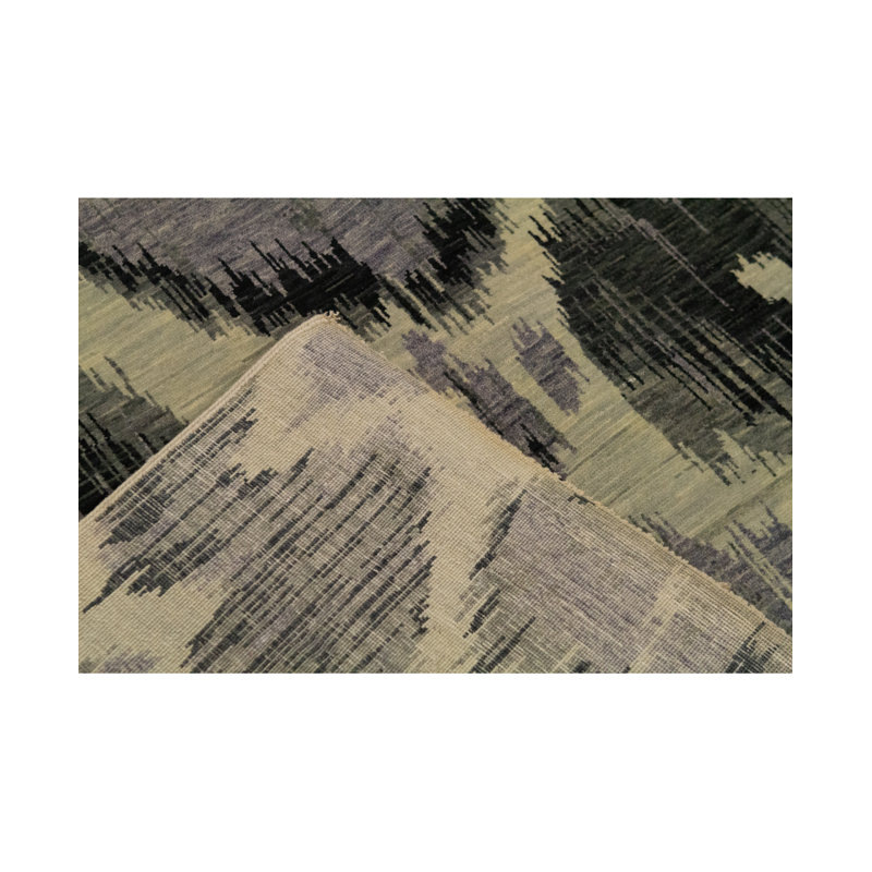 Wool Abstract Area Rug