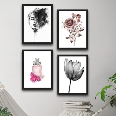 Anonymous - 4 Piece Single Picture Frame Print