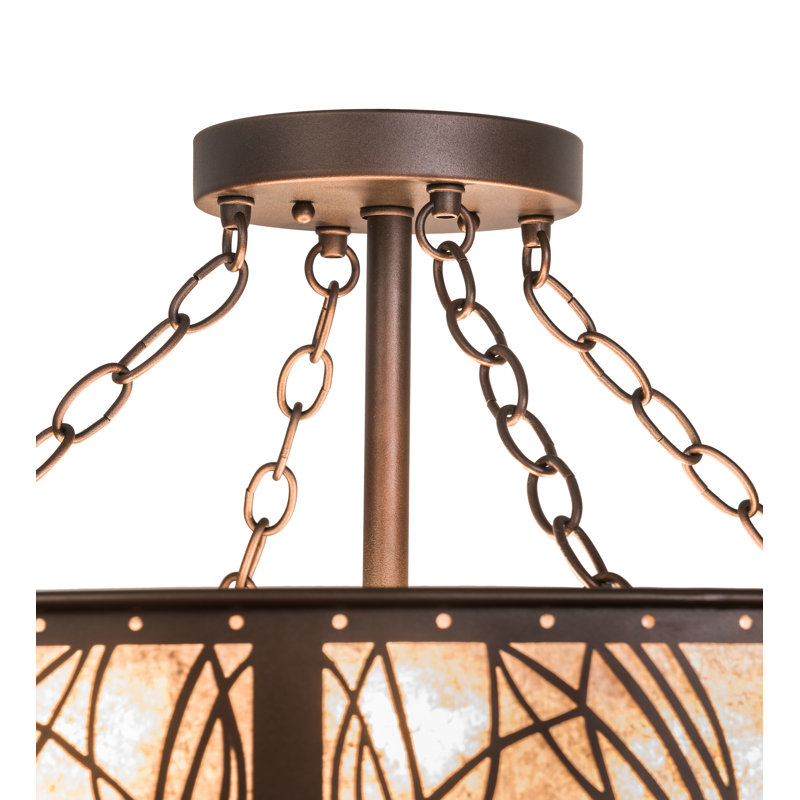 Mountain Pine 8 - Light Semi Flush Mount