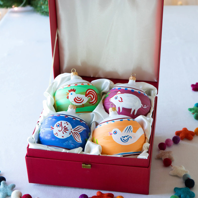 Campagna 4'' Handmade Glass Animals Ornament