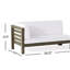 BANC D'ANGLE ET COFFRE À COIN OANA, BLANC