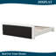 Lit plateforme tapissier White Boucle avec 10 lattes et support central-957583639