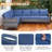 Chaquille 105'' Wide L-Shaped Wicker Patio Sectional with Cushions-2035382705-2035382706