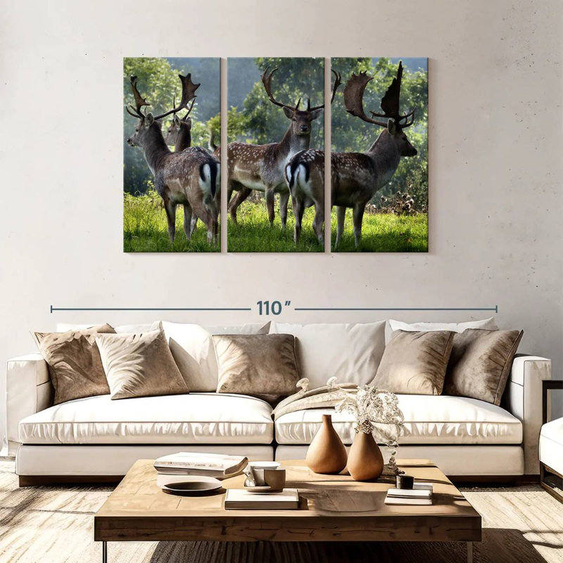Brampt Deer Alliance, 48" H x 74" W
