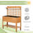 Elevated Garden Raised Bed Solid Wood Planter Flower Herb Boxes