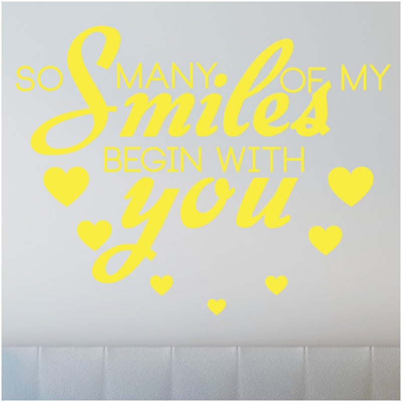 Wall Decal, Large, Bright Yellow