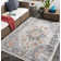 Antwian Traditional Boho Dark Blue Area Rug