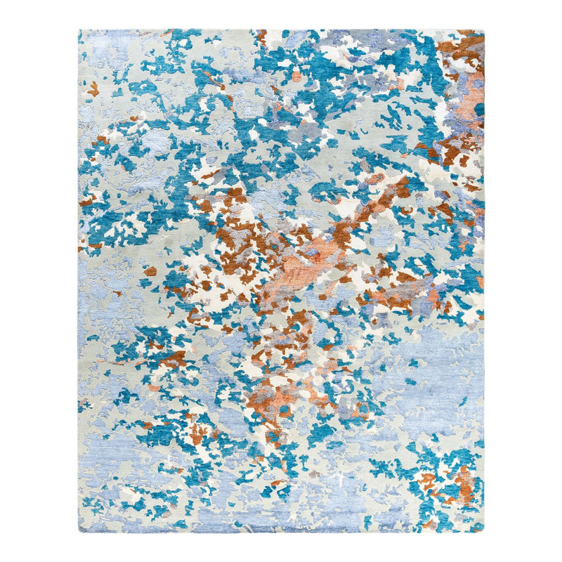 Overdyed One-of-a-Kind 8' 3" x 10' 2" Hand Knotted Area Rug