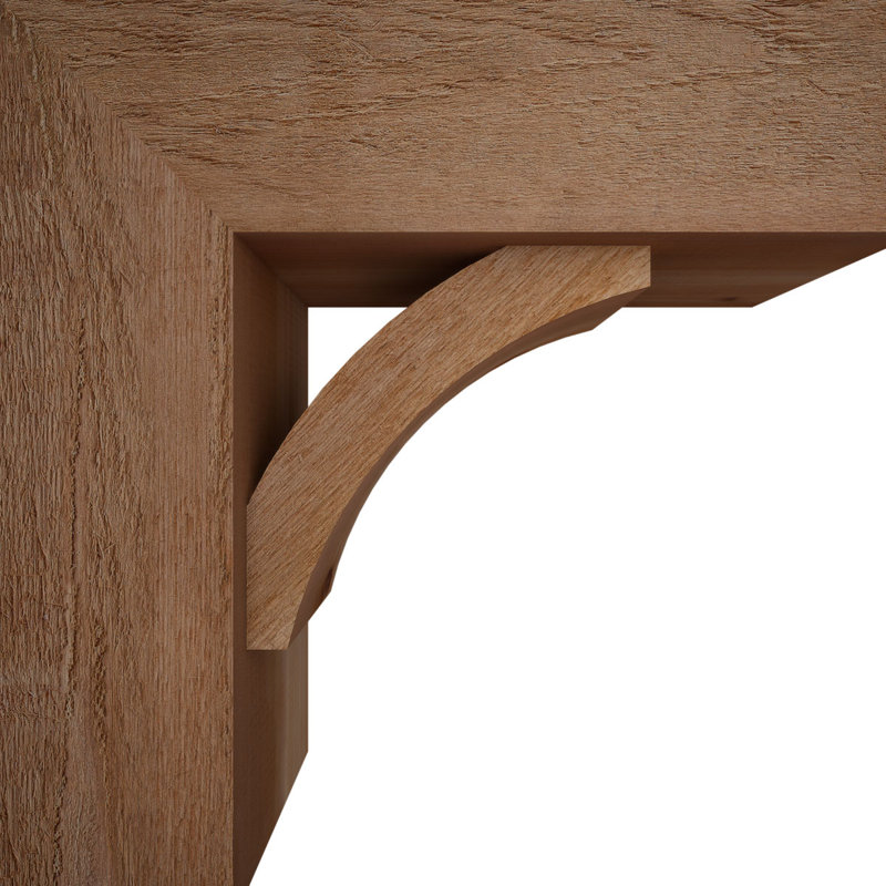 Support de bloc Thorton avec entretoise décalée, 22 X 22, Cèdre rouge occidental de l 8 po (scié brut)