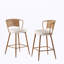 Ensemble de 2 tabourets de bar modernes avec pieds en métal