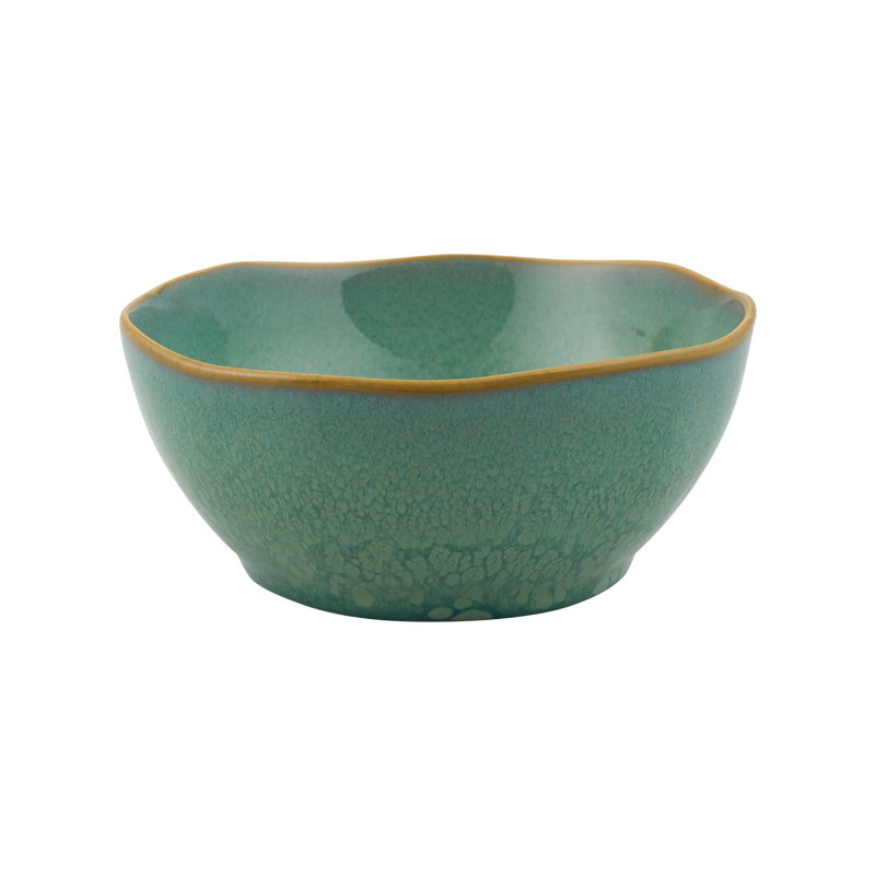 Gemstone Jade Stoneware Rice Bowl