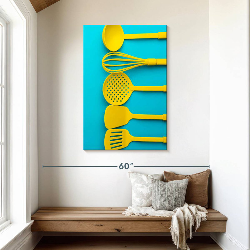 Senne Yellow Kitchen Tools, 45" H x 30" W