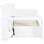 Lit de jour blanc simple avec 3 tiroirs, ports de bureau - Bois de pin pour chambre à coucher simple, pratique et robuste-1230038610-1230038620