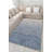 Blue Themed Abstract Suzani Motif Patterned Modern Decorative Carpet-790653501