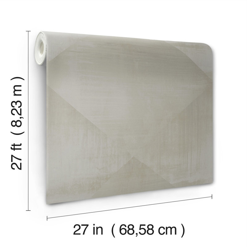 Rouleau de papier peint 27 pi x 27 po In Clay, Gris anthracite