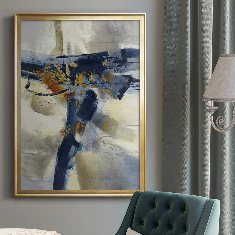 " Blast ", Gold, 36.5" H x 26.5" W x 1.25" D