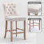 Ensemble de tabourets de bar double rembourrés Classic-347508057