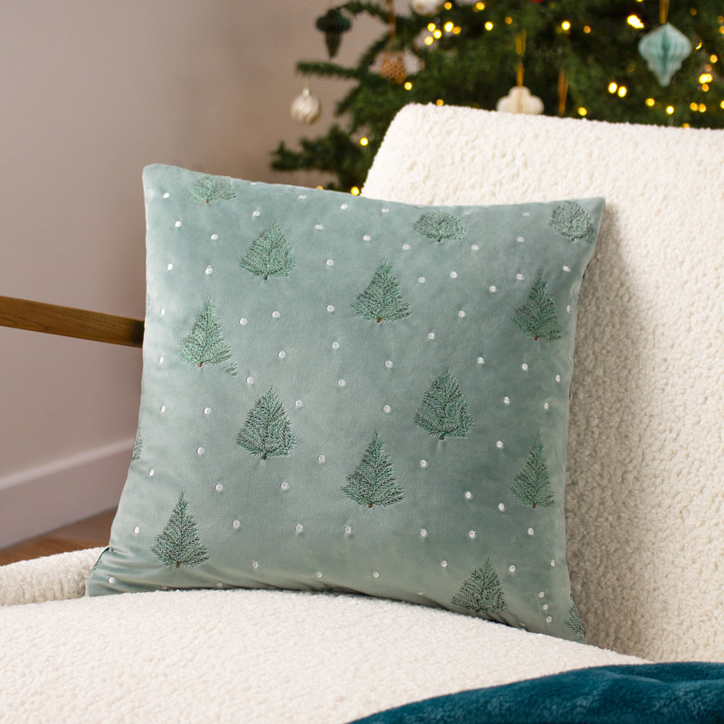 Estelle Square Cushion Cover, Paprika/Teal