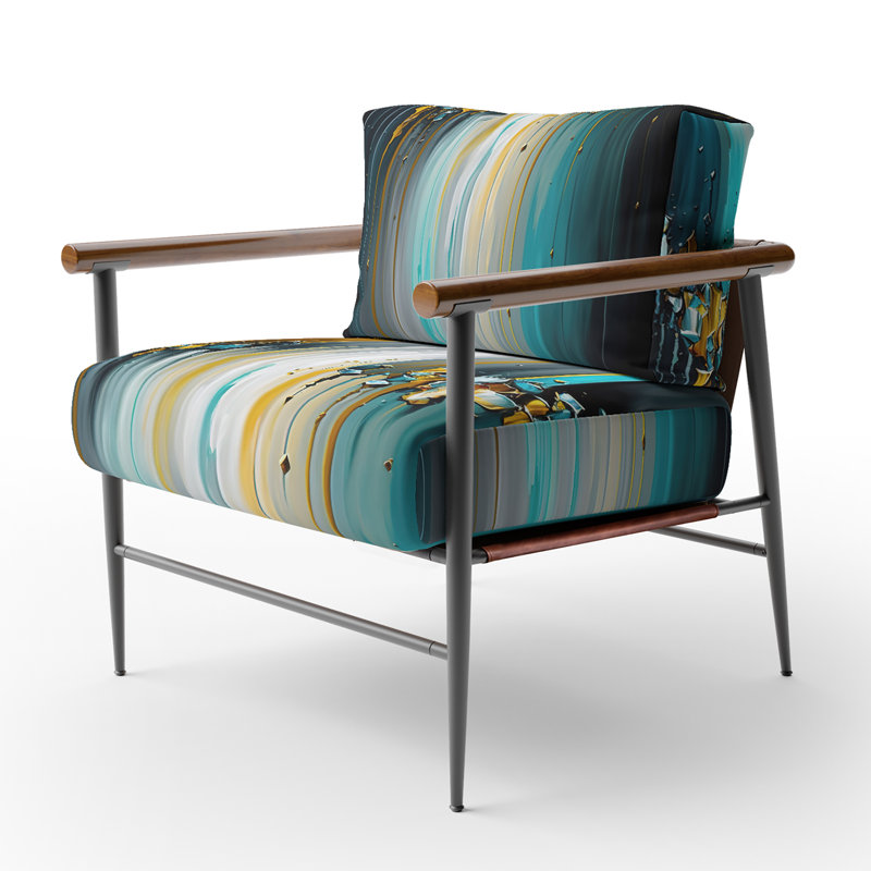 Chaise rembourrée Daidone, Noir
