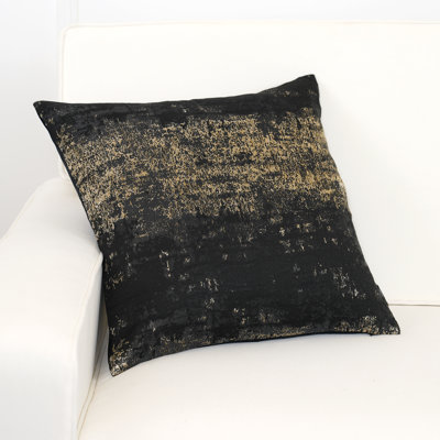  Housse de coussin décoratif en jacquard et velours Glam 20 po x 20 po 1 pièce