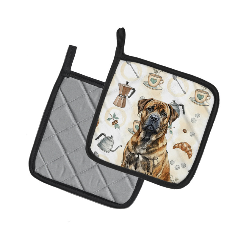 Paire de porte-casseroles Brindle Boerboel