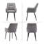 Albrey 50cm H Linen Upholstered Metal Armchair-1436343538
