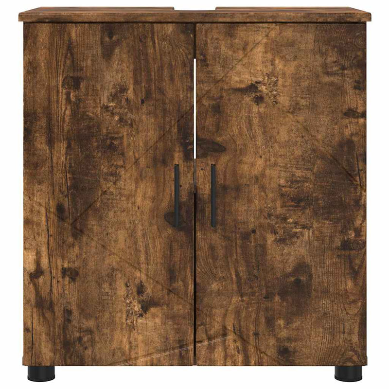 Bathroom Storage, Smoked Oak