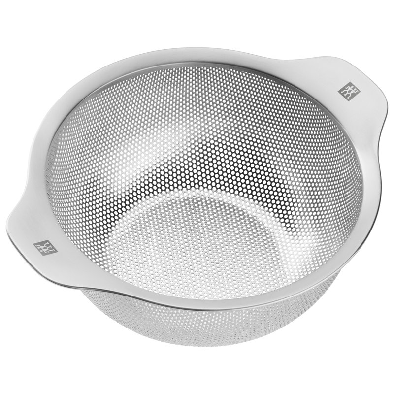 Zwilling J.A. Henckels Stainless Steel Food Strainer, 3.9" H x 8.6" W x 7.8" D