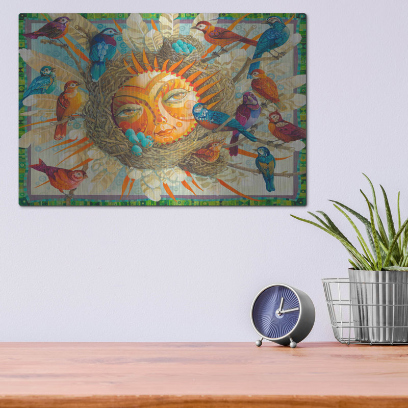 Bungalow Rose 'Shine' by David Galchutt Metal Wall Art, 12" H x 16" W