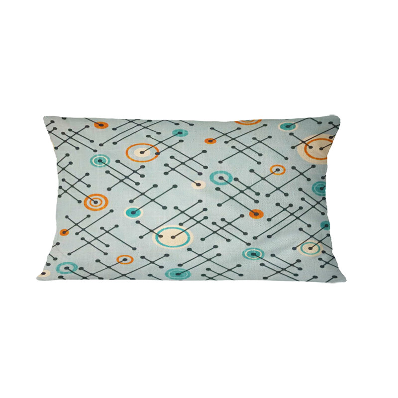 Design XIV Lumbar Pillow, Teal