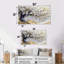 «White and Blue Cherry Blossom Garden of Branches II», ensemble d'art mural sur toile Cherry Blossom-204232048
