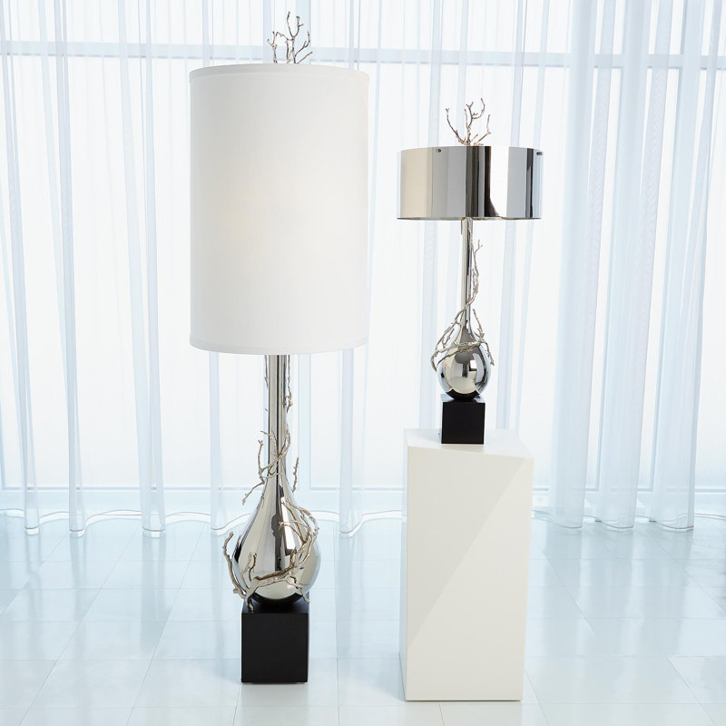 Twig Bulb Lamp, Antique Nickel