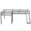 Lit mezzanine simple en L avec échelle et toboggan-674000107