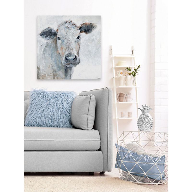 " Sweet Cow Face " Painting Print, 32" H x 32" W x 1.5" D