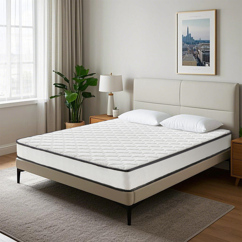 Wayfair Alwyn Home 6" Medium Euro Top Hybrid Innerspring Mattress, Queen