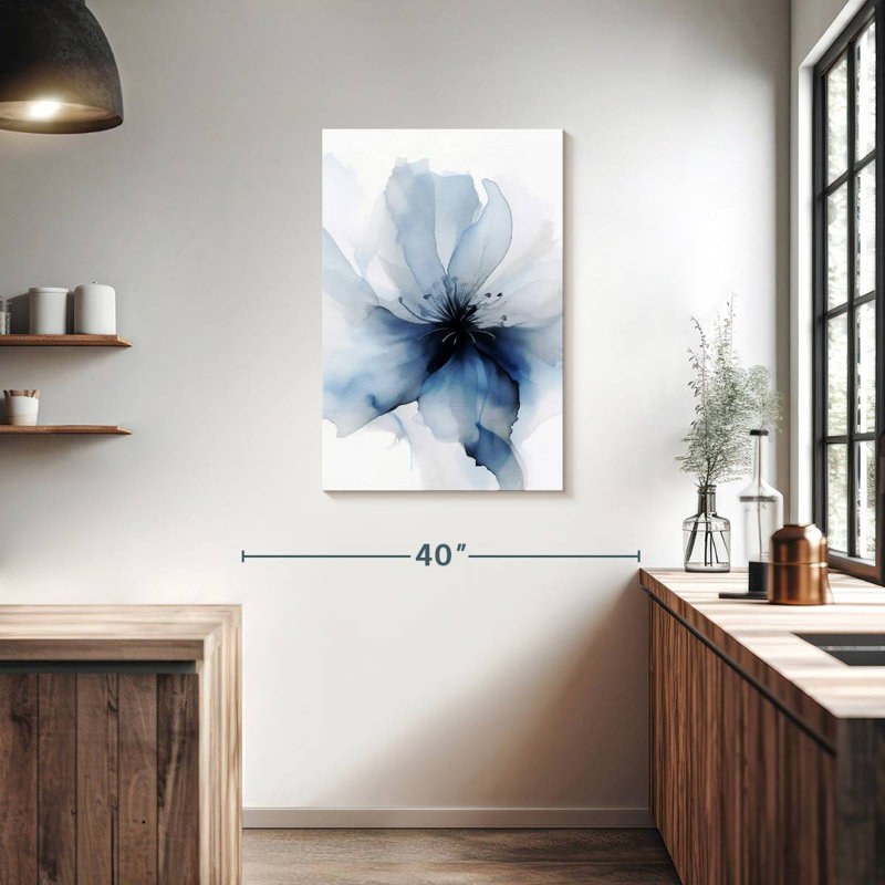 Avery délicat bleu floral I, H 36 po x l 24 po