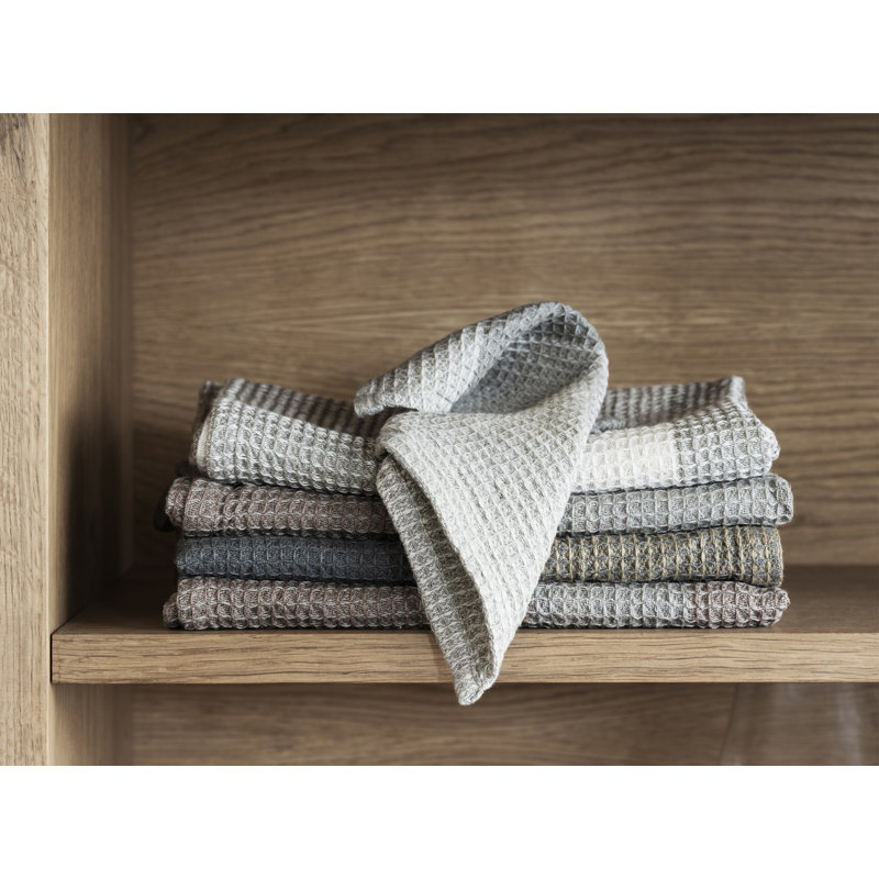Ensemble de serviettes en coton biologique Gano, Brun clair indien / Tradewinds