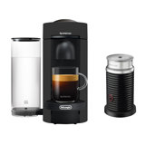 Nespresso VertuoPlus Deluxe Coffee and Espresso Machine by De'Longhi with Aeroccino Milk Frother, Limited Edition Matte Black