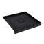 36 po X 36 po - Base de douche noire avec drain central-126136005